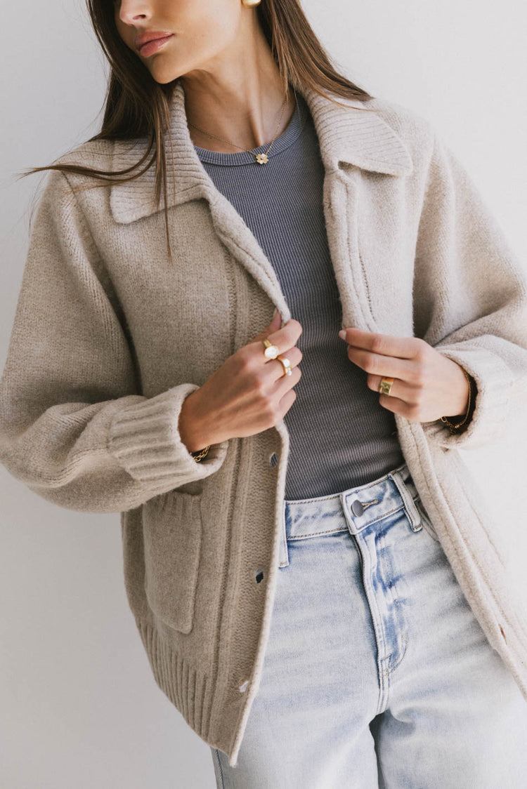 oatmeal cardigan