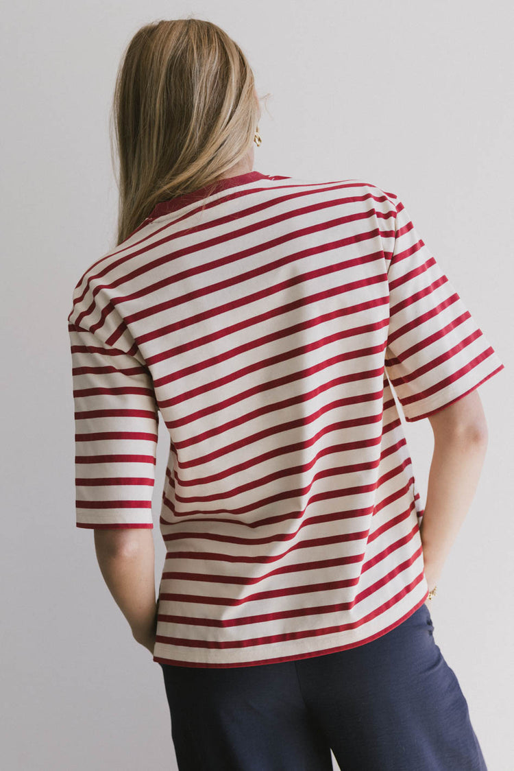 short sleeve striped tee