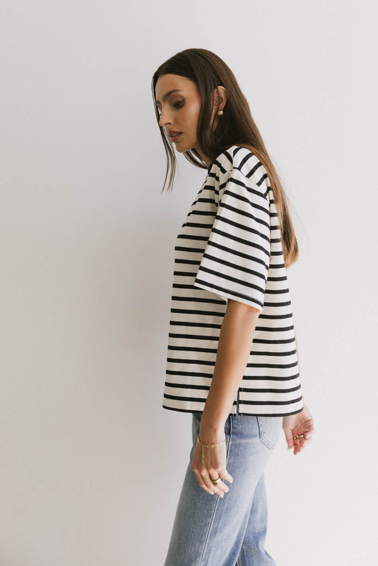 oversized striped t shirt