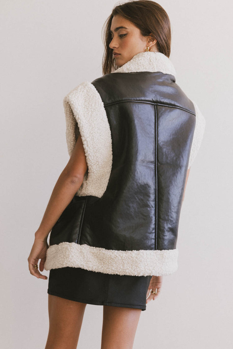 FAUX LEATHER VEST