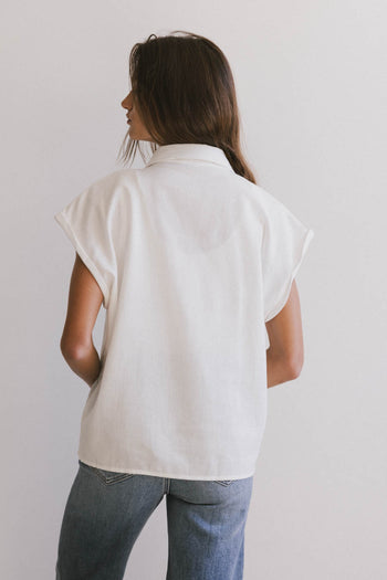 Elle Embroidered Button Up - FINAL SALE