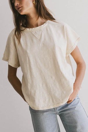 Indy Contrast Top in Cream