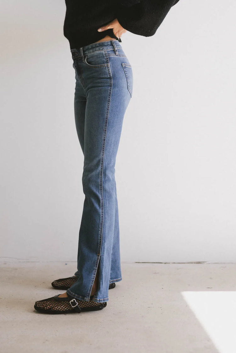 Medium wash denim jeans 