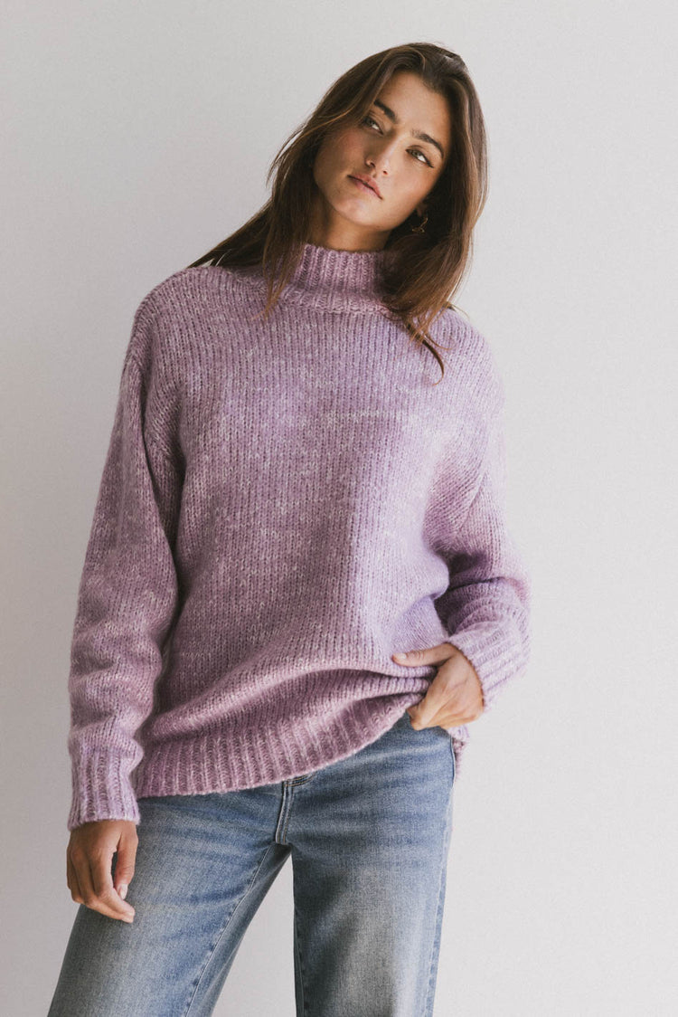 OVERSIZED PURPLE SWEATER