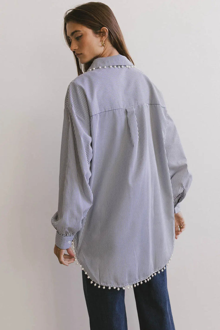 Oversized top in blue 