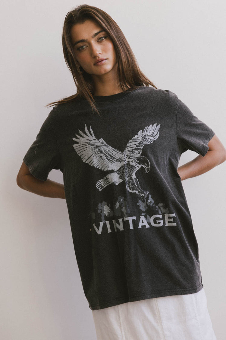 vintage graphic tee with eagle