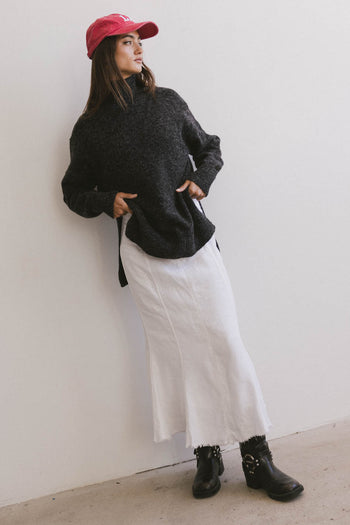 Gracie High Neck Sweater in Black - FINAL SALE