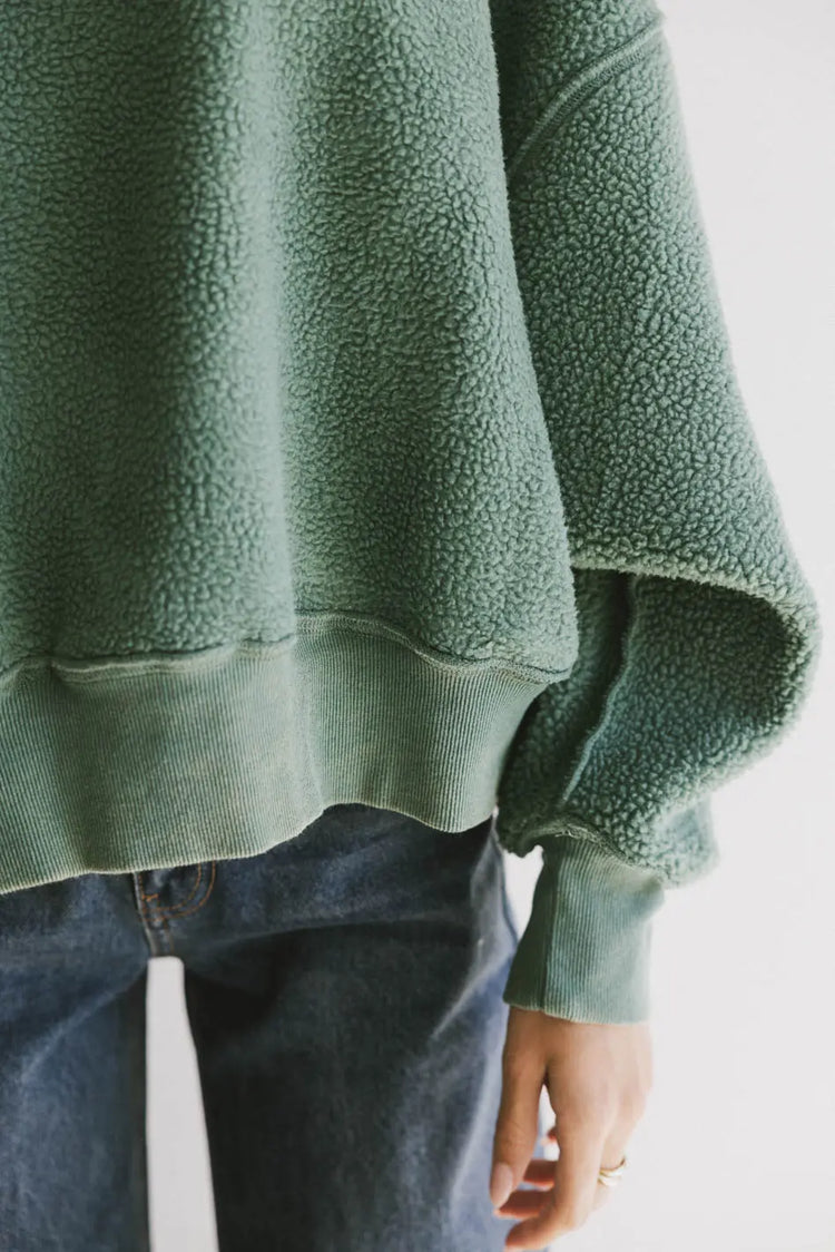 Reversible sweatshirt in green 