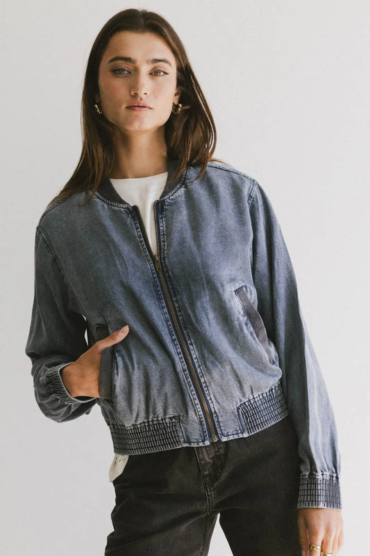 Denim bomber jacket 