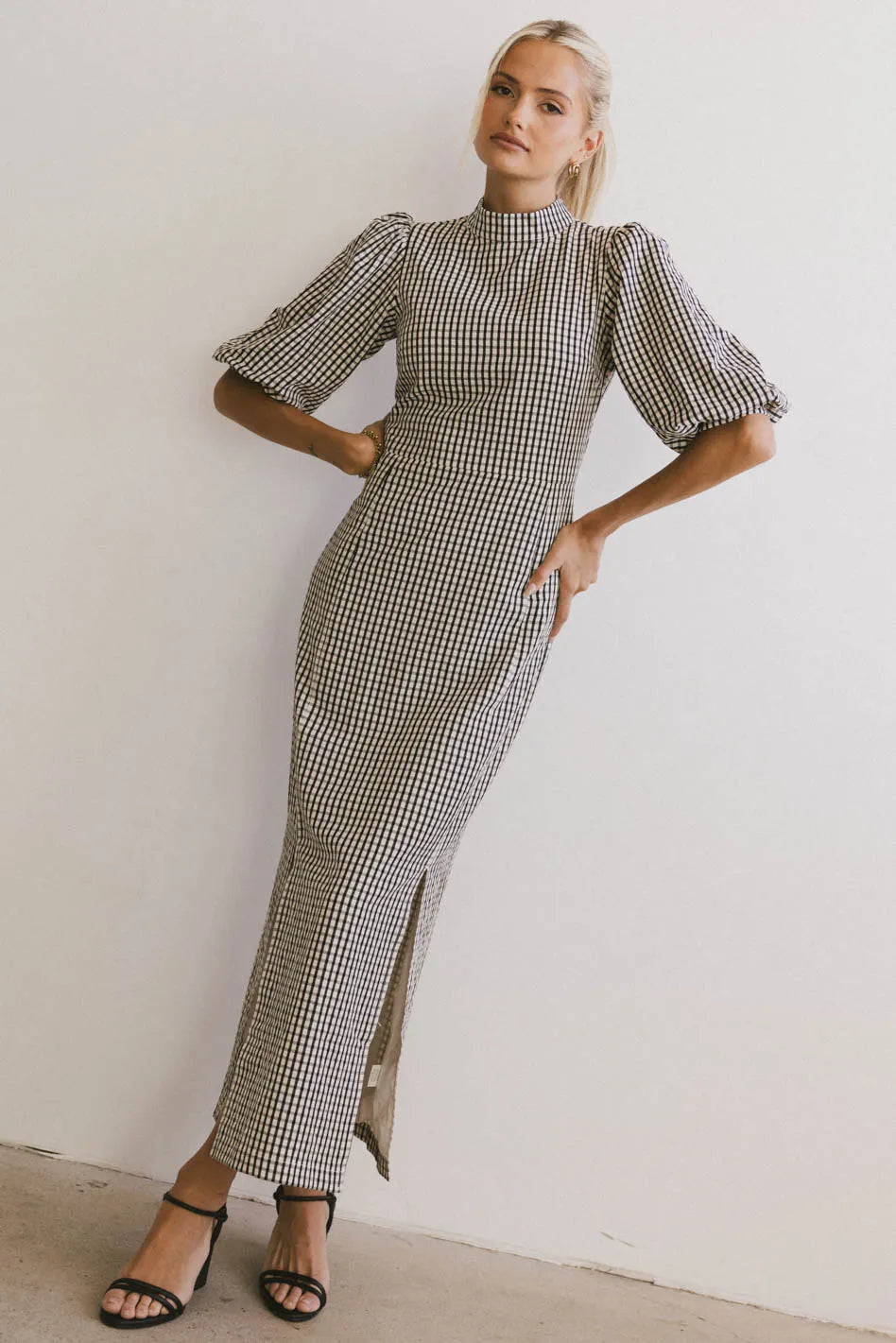 Alex Gingham Dress in Black - FINAL SALE Alex Gingham Dress in Black - FINAL SALE