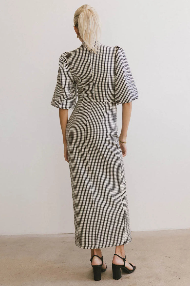 Maxi gingham dress 