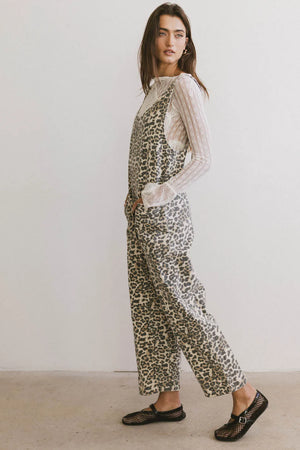Ziggy Leopard Overalls - FINAL SALE
