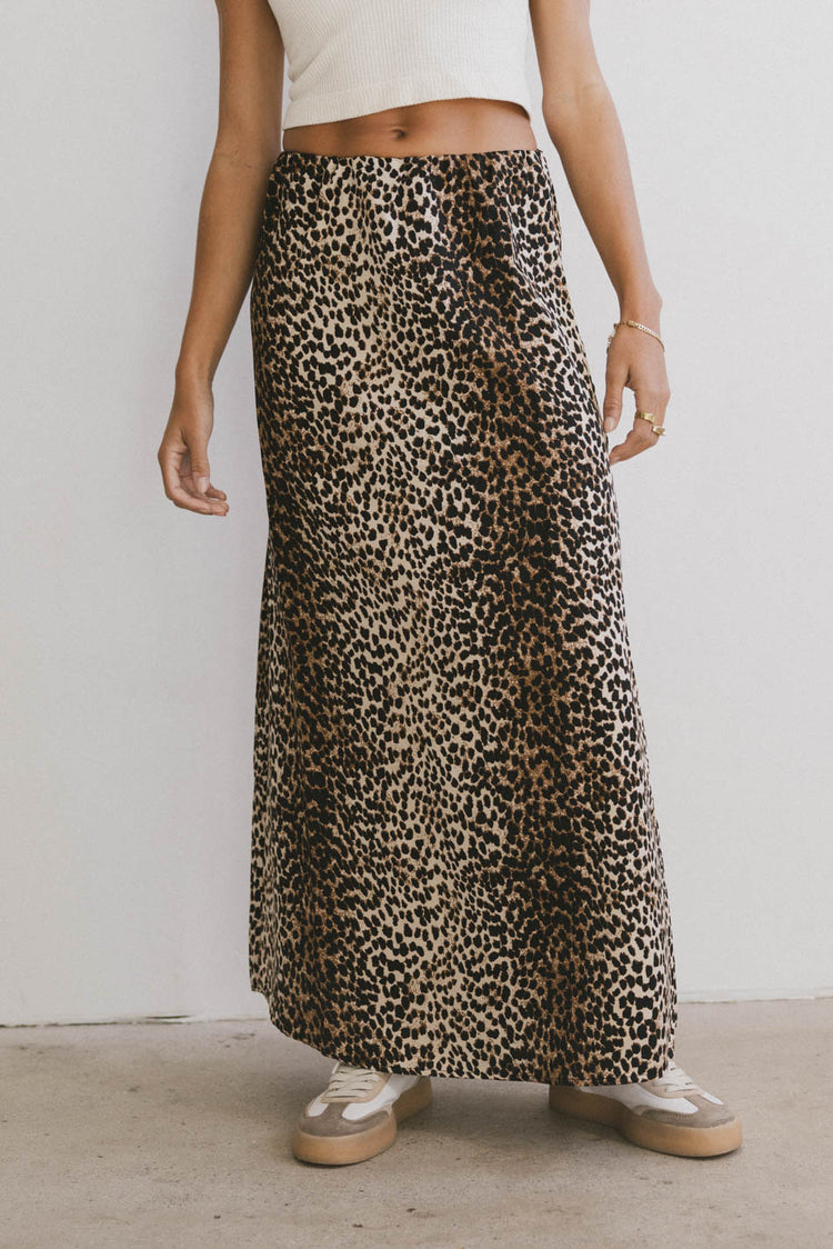 LEOPARD MAXI SKIRT