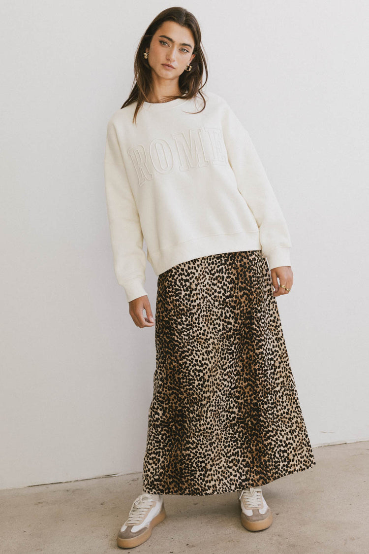 LEOPARD PRINTED SKIRT