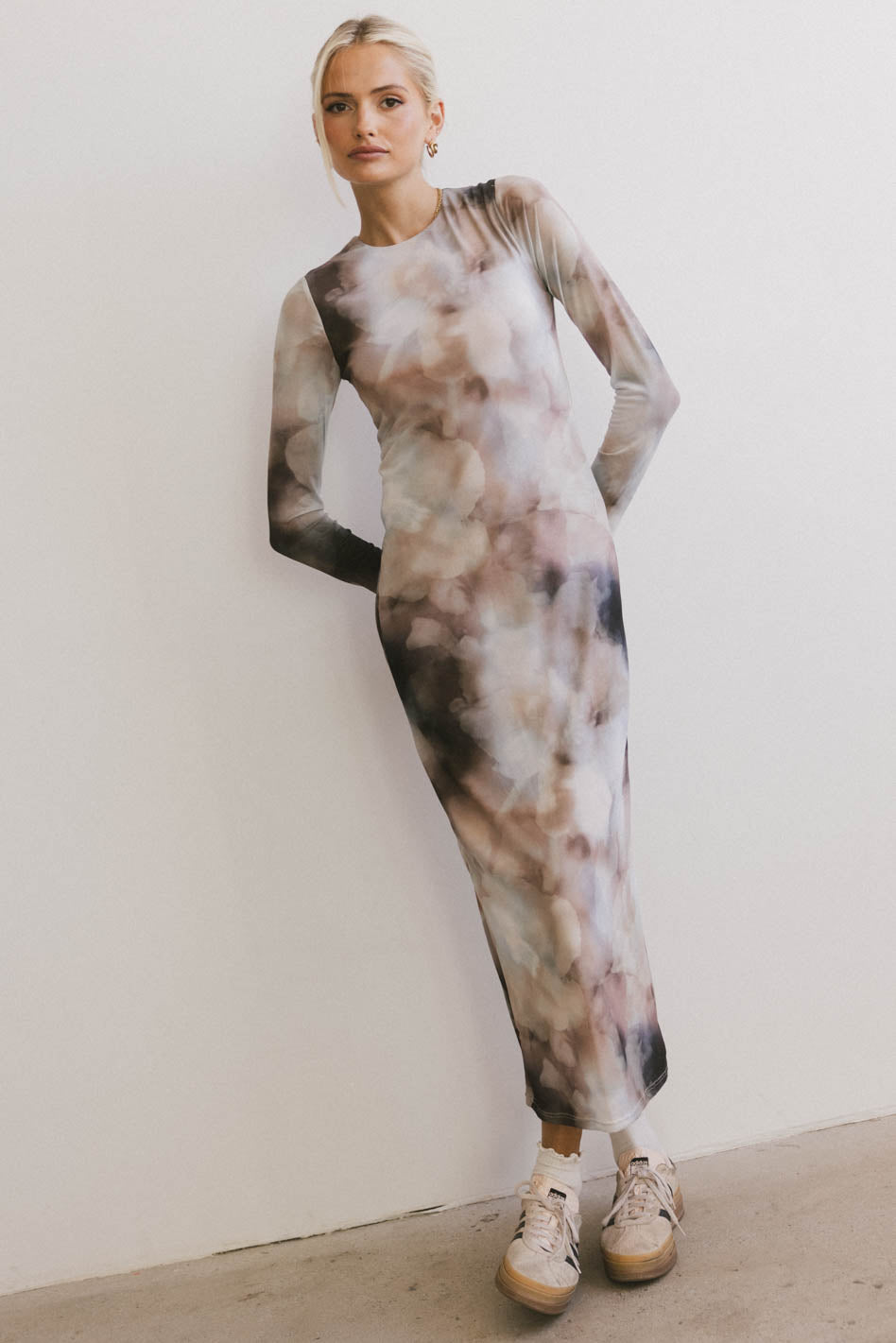 watercolor bodycon dress Jamie Watercolor Bodycon Dress
