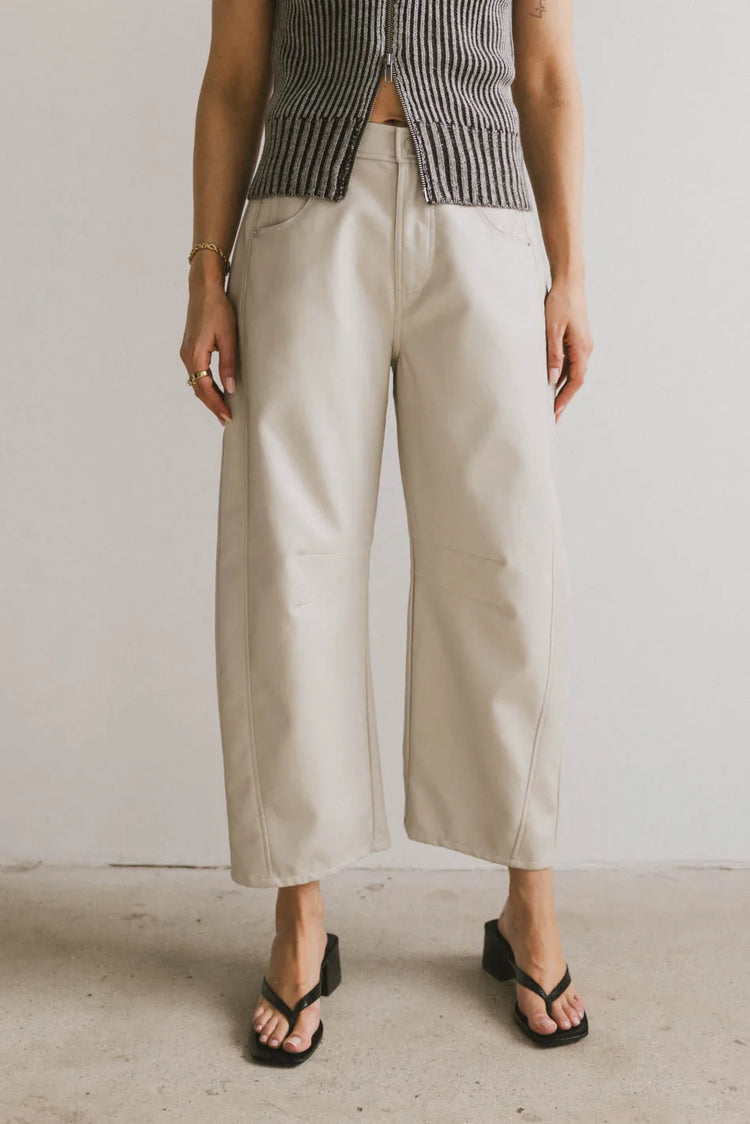 Barrel tan pants 