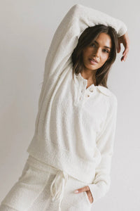 Knit top in cream 