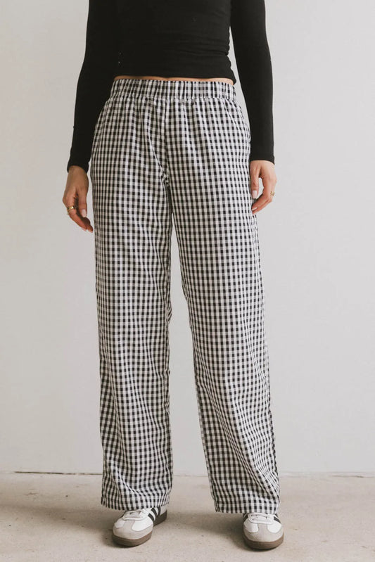 Gingham pants 