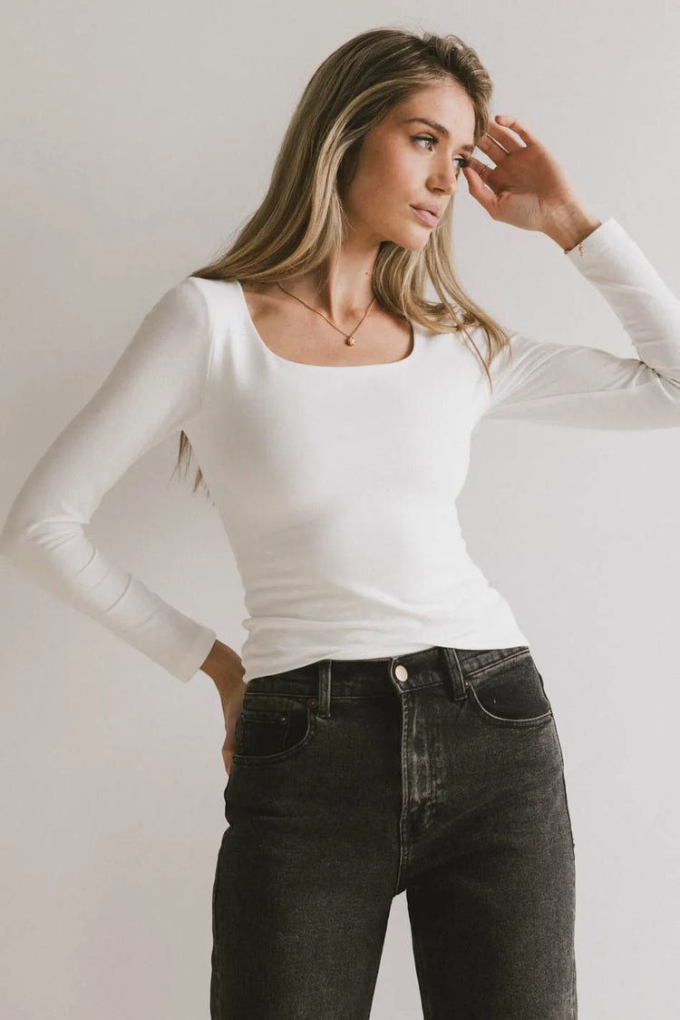 Basic white top 