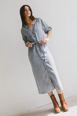 Marigold Denim Midi Dress