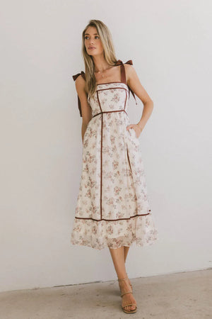 Zinnia Floral Tie Strap Dress - FINAL SALE