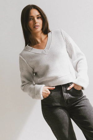 Serena Knit Sweater in Grey