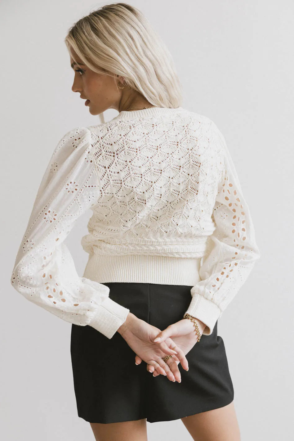 Tamsin Knit Cardigan in Cream - FINAL SALE