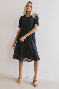 Navy midi dress 