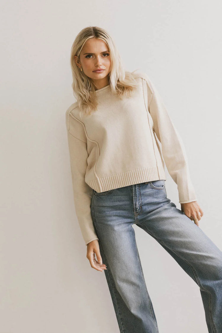 Long sleeves to in natural 