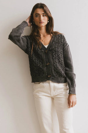 Lane Cable Knit Cardigan - FINAL SALE