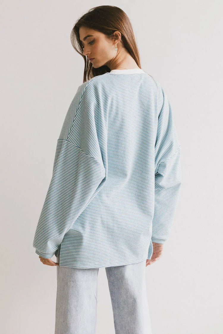 Oversized top in blue 