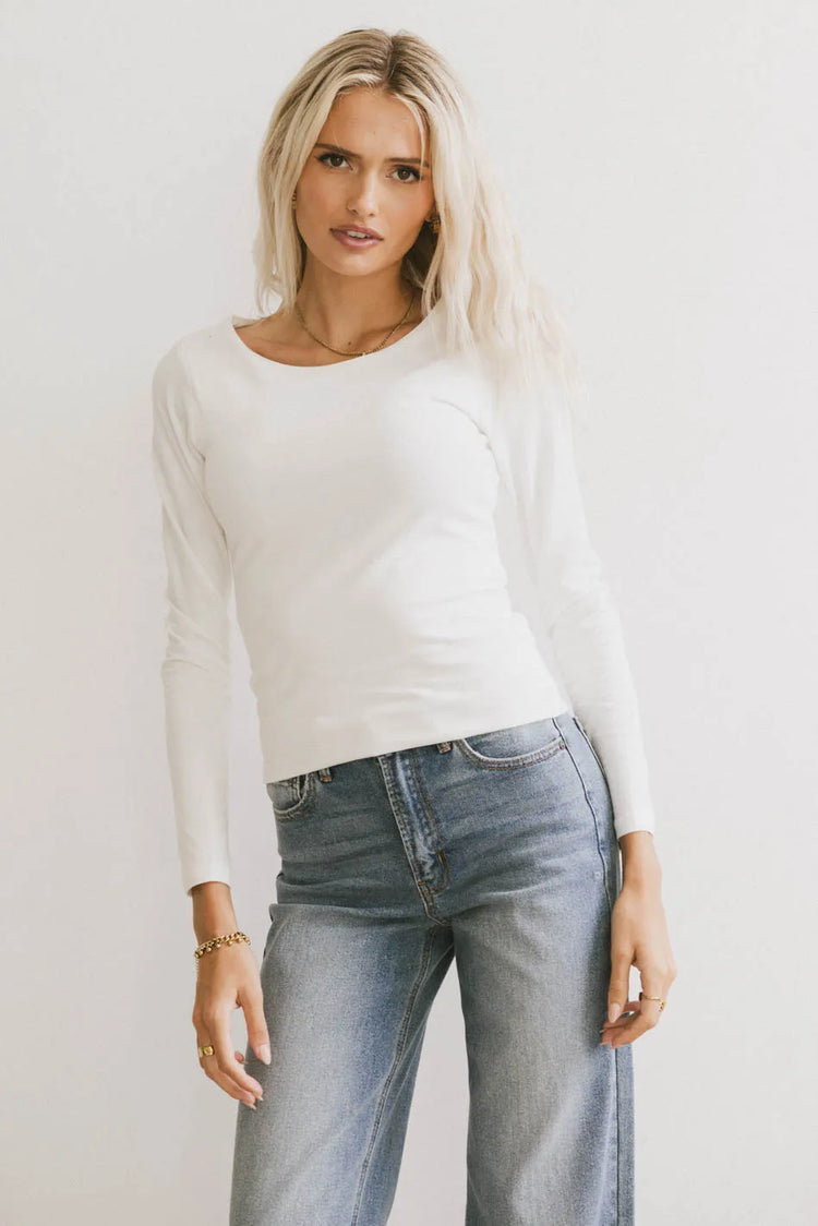 Basic top in white 