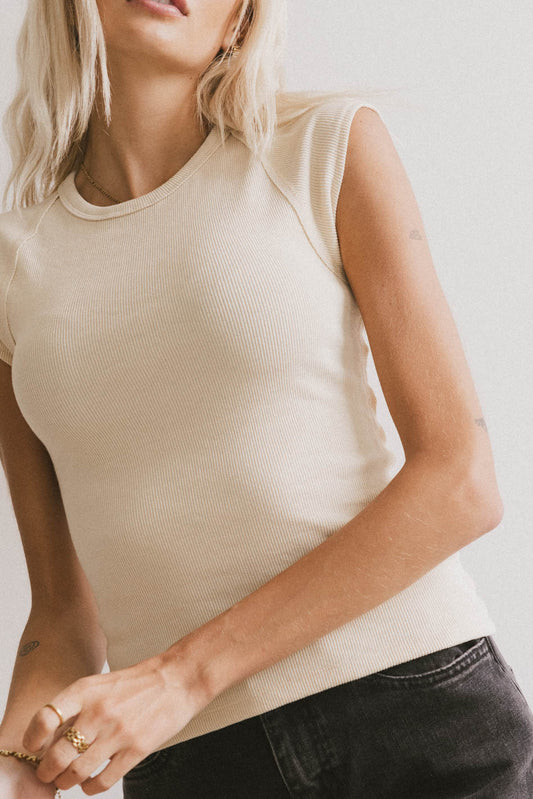 ribbed basic tee