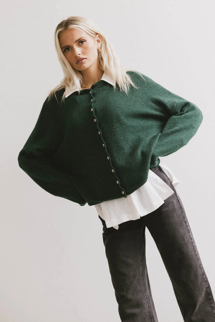 Button up top in bunter green 