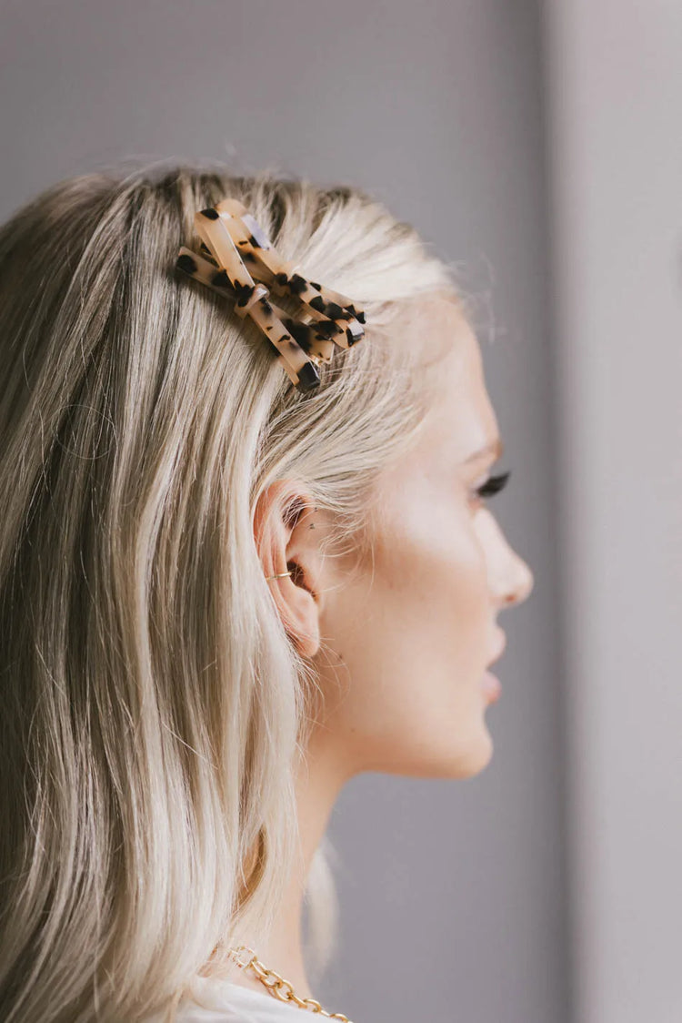 Leopard print bows 