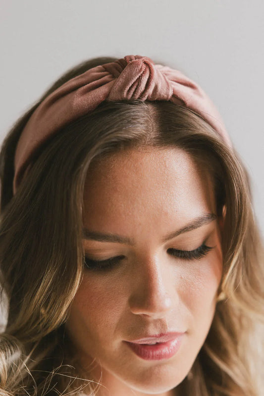 pink headband