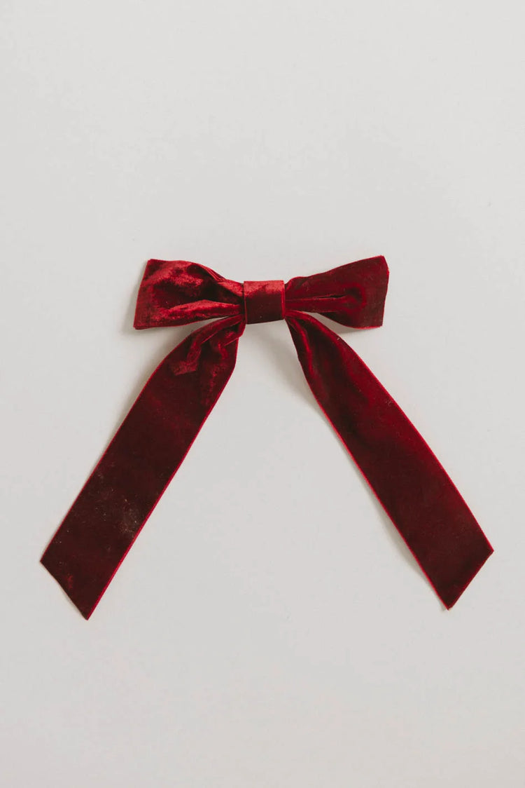 Burgundy bow 