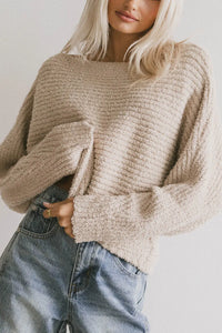 Knit top in tan 