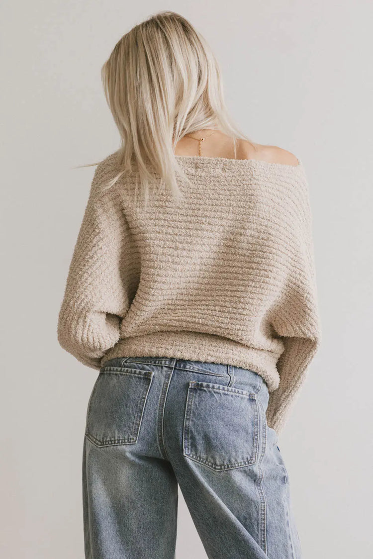 Plain color top in tan 