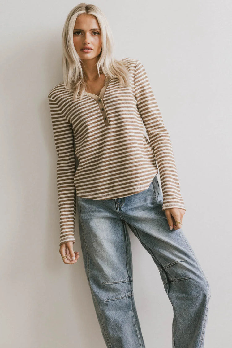 Long sleeves striped top