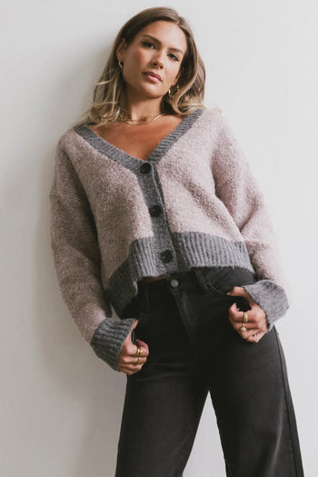 Colorblock cardigan 