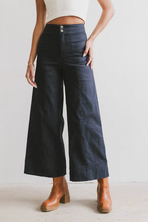 Aspen Wide Leg Pants in Navy