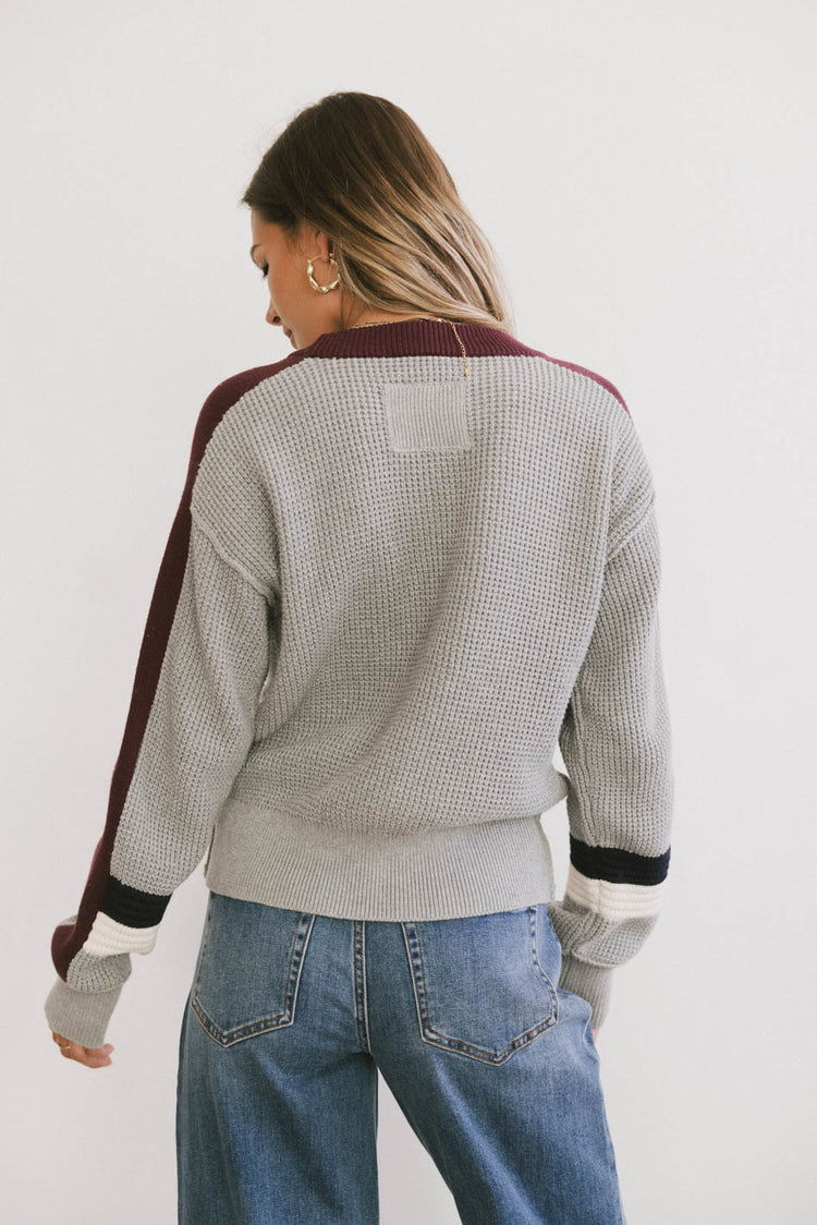 waffle knit sweater