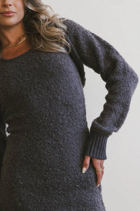 Charcoal knit vest 