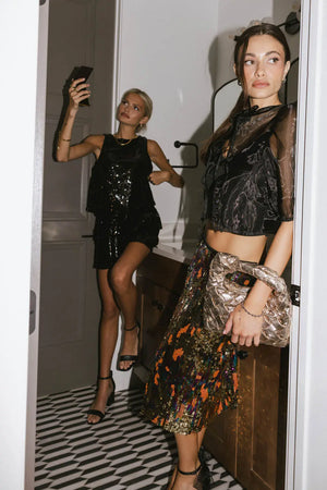 Tasha Woven Crossbody in Gold - FINAL SALE