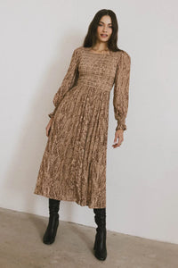 Brown maxi dress