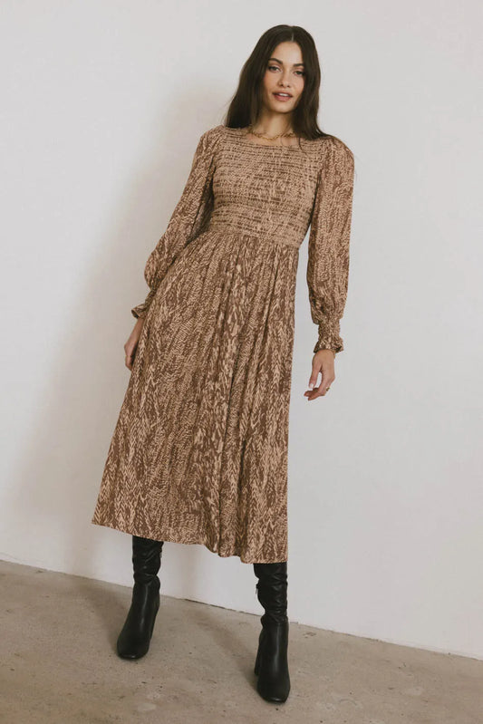 Brown maxi dress