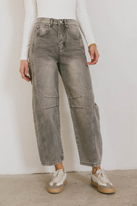 grey barrel jeans