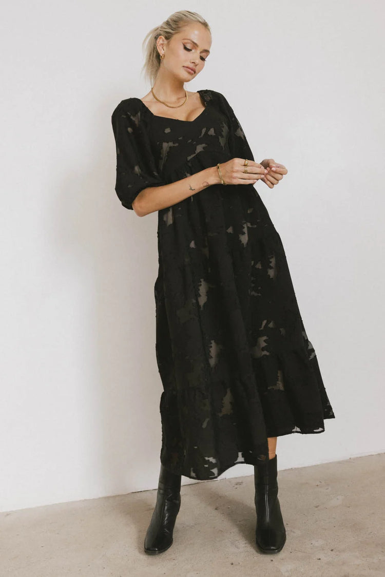 Maxi dress in black 