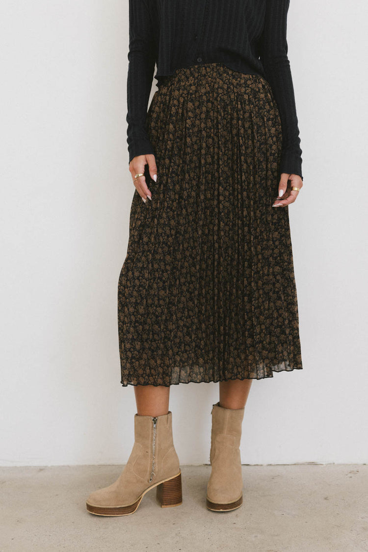 PRINTED MIDI SKIRT